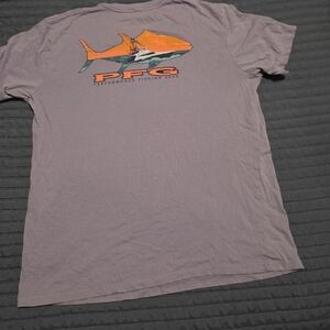 Columbia PFG Shirt - Lavender and Orange